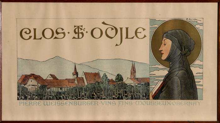 Étiquette à vin du Clos Sainte-Odile